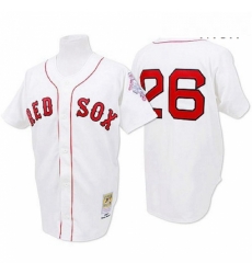 Mens Mitchell and Ness 1987 Boston Red Sox 26 Wade Boggs Authentic White Throwback MLB Jersey Mens Mitchell and Ness 1987 Boston Red Sox 26 Wade Boggs Authentic White Throwback MLB Jersey