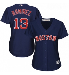 Womens Majestic Boston Red Sox 13 Hanley Ramirez Authentic Navy Blue Alternate Road MLB Jersey Womens Majestic Boston Red Sox 13 Hanley Ramirez Authentic Navy Blue Alternate Road MLB Jersey