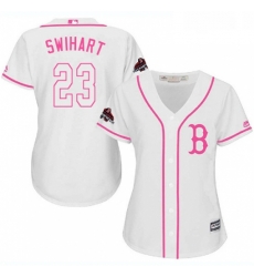 Womens Majestic Boston Red Sox 23 Blake Swihart Authentic White Fashion 2018 World Series Champions MLB Jersey Womens Majestic Boston Red Sox 23 Blake Swihart Authentic White Fashion 2018 World Series Champions MLB Jersey