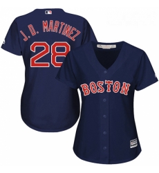 Womens Majestic Boston Red Sox 28 J D Martinez Authentic Navy Blue Alternate Road MLB Jersey Womens Majestic Boston Red Sox 28 J D Martinez Authentic Navy Blue Alternate Road MLB Jersey