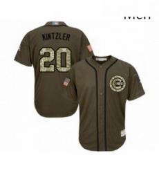 Mens Chicago Cubs 20 Brandon Kintzler Authentic Green Salute to Service Baseball Jersey Mens Chicago Cubs 20 Brandon Kintzler Authentic Green Salute to Service Baseball Jersey