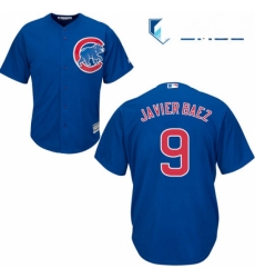Mens Majestic Chicago Cubs 9 Javier Baez Replica Royal Blue Alternate Cool Base MLB Jersey Mens Majestic Chicago Cubs 9 Javier Baez Replica Royal Blue Alternate Cool Base MLB Jersey