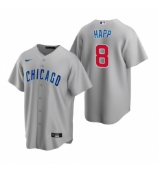 Mens Nike Chicago Cubs 8 Ian Happ Gray Road Stitched Baseball Jersey Mens Nike Chicago Cubs 8 Ian Happ Gray Road Stitched Baseball Jersey