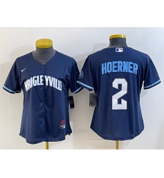Women Chicago Cubs 2 Nico Hoerner Navy City Connect Stitched Jersey Women Chicago Cubs 2 Nico Hoerner Navy City Connect Stitched Jersey