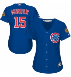 Womens Majestic Chicago Cubs 15 Brandon Morrow Authentic Royal Blue Alternate MLB Jersey Womens Majestic Chicago Cubs 15 Brandon Morrow Authentic Royal Blue Alternate MLB Jersey