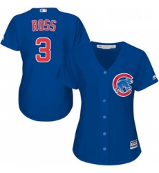 Womens Majestic Chicago Cubs 3 David Ross Replica Royal Blue Alternate MLB Jersey Womens Majestic Chicago Cubs 3 David Ross Replica Royal Blue Alternate MLB Jersey