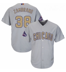 Womens Majestic Chicago Cubs 38 Carlos Zambrano Authentic Gray 2017 Gold Champion MLB Jersey Womens Majestic Chicago Cubs 38 Carlos Zambrano Authentic Gray 2017 Gold Champion MLB Jersey