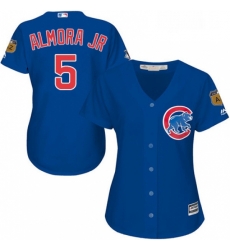 Womens Majestic Chicago Cubs 5 Albert Almora Jr Authentic Royal Blue Alternate MLB Jersey Womens Majestic Chicago Cubs 5 Albert Almora Jr Authentic Royal Blue Alternate MLB Jersey