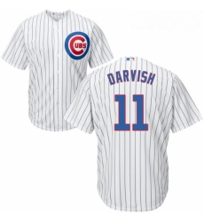 Youth Majestic Chicago Cubs 11 Yu Darvish Replica White Home Cool Base MLB Jersey Youth Majestic Chicago Cubs 11 Yu Darvish Replica White Home Cool Base MLB Jersey