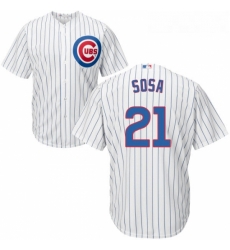 Youth Majestic Chicago Cubs 21 Sammy Sosa Authentic White Home Cool Base MLB Jersey Youth Majestic Chicago Cubs 21 Sammy Sosa Authentic White Home Cool Base MLB Jersey