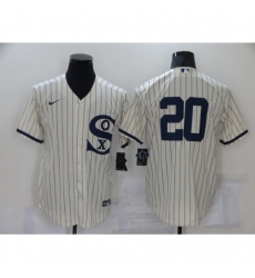 Men Chicago White Sox 20 Danny Mendick Cream Game 2021 Field of Dreams Jersey Men Chicago White Sox 20 Danny Mendick Cream Game 2021 Field of Dreams Jersey