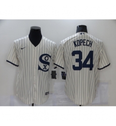 Men Nike Chicago White Sox 34 Michael Kopech Cream Game 2021 Field of Dreams Jersey Men Nike Chicago White Sox 34 Michael Kopech Cream Game 2021 Field of Dreams Jersey