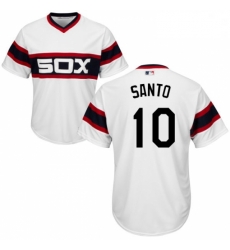 Mens Majestic Chicago White Sox 10 Ron Santo White Alternate Flex Base Authentic Collection MLB Jersey Mens Majestic Chicago White Sox 10 Ron Santo White Alternate Flex Base Authentic Collection MLB Jersey