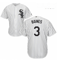 Mens Majestic Chicago White Sox 3 Harold Baines Replica White Home Cool Base MLB Jersey Mens Majestic Chicago White Sox 3 Harold Baines Replica White Home Cool Base MLB Jersey