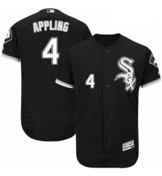 Mens Majestic Chicago White Sox 4 Luke Appling Black Flexbase Authentic Collection MLB Jersey Mens Majestic Chicago White Sox 4 Luke Appling Black Flexbase Authentic Collection MLB Jersey