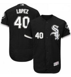 Mens Majestic Chicago White Sox 40 Reynaldo Lopez Black Alternate Flex Base Authentic Collection MLB Jersey Mens Majestic Chicago White Sox 40 Reynaldo Lopez Black Alternate Flex Base Authentic Collection MLB Jersey