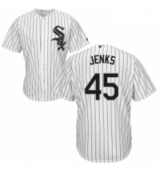 Mens Majestic Chicago White Sox 45 Bobby Jenks White Home Flex Base Authentic Collection MLB Jersey Mens Majestic Chicago White Sox 45 Bobby Jenks White Home Flex Base Authentic Collection MLB Jersey