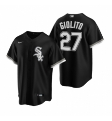 Mens Nike Chicago White Sox 27 Lucas Giolito Black Alternate Stitched Baseball Jersey Mens Nike Chicago White Sox 27 Lucas Giolito Black Alternate Stitched Baseball Jersey