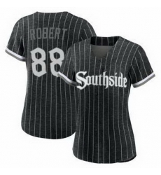 Women Chicago White Sox 88 Luis Robert Black 2021 City Connect Stitched MLB Flex Base Nike Jersey Women Chicago White Sox 88 Luis Robert Black 2021 City Connect Stitched MLB Flex Base Nike Jersey