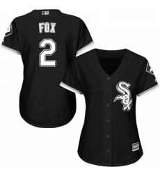 Womens Majestic Chicago White Sox 2 Nellie Fox Authentic Black Alternate Home Cool Base MLB Jersey Womens Majestic Chicago White Sox 2 Nellie Fox Authentic Black Alternate Home Cool Base MLB Jersey