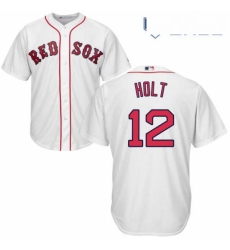 Youth Majestic Boston Red Sox 12 Brock Holt Replica White Home Cool Base MLB Jersey Youth Majestic Boston Red Sox 12 Brock Holt Replica White Home Cool Base MLB Jersey