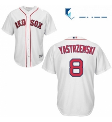 Youth Majestic Boston Red Sox 8 Carl Yastrzemski Replica White Home Cool Base MLB Jersey Youth Majestic Boston Red Sox 8 Carl Yastrzemski Replica White Home Cool Base MLB Jersey