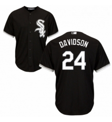 Youth Majestic Chicago White Sox 24 Matt Davidson Replica Black Alternate Home Cool Base MLB Jersey Youth Majestic Chicago White Sox 24 Matt Davidson Replica Black Alternate Home Cool Base MLB Jersey