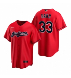 Mens Nike Cleveland Indians 33 Brad Hand Red Alternate Stitched Baseball Jersey Mens Nike Cleveland Indians 33 Brad Hand Red Alternate Stitched Baseball Jersey