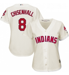 Womens Majestic Cleveland Indians 8 Lonnie Chisenhall Authentic Cream Alternate 2 Cool Base MLB Jersey Womens Majestic Cleveland Indians 8 Lonnie Chisenhall Authentic Cream Alternate 2 Cool Base MLB Jersey