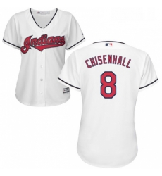 Womens Majestic Cleveland Indians 8 Lonnie Chisenhall Authentic White Home Cool Base MLB Jersey Womens Majestic Cleveland Indians 8 Lonnie Chisenhall Authentic White Home Cool Base MLB Jersey