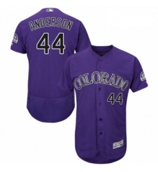 Mens Majestic Colorado Rockies 44 Tyler Anderson Purple Alternate Flex Base Authentic Collection MLB Jersey Mens Majestic Colorado Rockies 44 Tyler Anderson Purple Alternate Flex Base Authentic Collection MLB Jersey