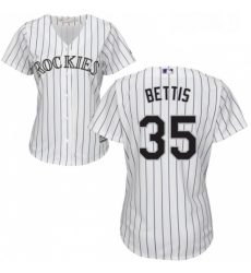 Womens Majestic Colorado Rockies 35 Chad Bettis Replica White Home Cool Base MLB Jersey Womens Majestic Colorado Rockies 35 Chad Bettis Replica White Home Cool Base MLB Jersey