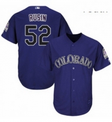 Youth Majestic Colorado Rockies 52 Chris Rusin Authentic Purple Alternate 1 Cool Base MLB Jersey Youth Majestic Colorado Rockies 52 Chris Rusin Authentic Purple Alternate 1 Cool Base MLB Jersey