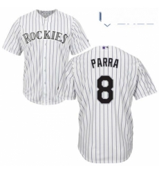 Youth Majestic Colorado Rockies 8 Gerardo Parra Replica White Home Cool Base MLB Jersey Youth Majestic Colorado Rockies 8 Gerardo Parra Replica White Home Cool Base MLB Jersey