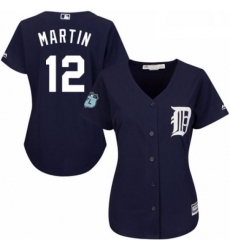 Womens Majestic Detroit Tigers 12 Leonys Martin Authentic Navy Blue Alternate Cool Base MLB Jersey Womens Majestic Detroit Tigers 12 Leonys Martin Authentic Navy Blue Alternate Cool Base MLB Jersey