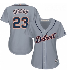 Womens Majestic Detroit Tigers 23 Kirk Gibson Replica Grey Road Cool Base MLB Jersey Womens Majestic Detroit Tigers 23 Kirk Gibson Replica Grey Road Cool Base MLB Jersey