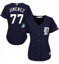 Womens Majestic Detroit Tigers 77 Joe Jimenez Replica Navy Blue Alternate Cool Base MLB Jersey Womens Majestic Detroit Tigers 77 Joe Jimenez Replica Navy Blue Alternate Cool Base MLB Jersey