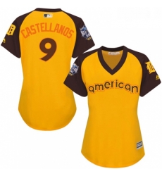 Womens Majestic Detroit Tigers 9 Nick Castellanos Authentic Yellow 2016 All Star American League BP Cool Base MLB Jersey Womens Majestic Detroit Tigers 9 Nick Castellanos Authentic Yellow 2016 All Star American League BP Cool Base MLB Jersey