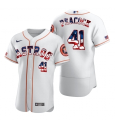 Men Houston Astros 41 Brad Peacock Men Nike White Fluttering USA Flag Limited Edition Flex Base MLB Jersey Men Houston Astros 41 Brad Peacock Men Nike White Fluttering USA Flag Limited Edition Flex Base MLB Jersey