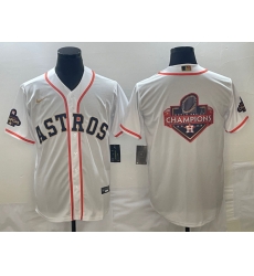 Men Houston Astros White 2023 Gold Collection With World Serise Champions Patch Team Big Logo Cool Base Stitched Baseball Jersey Men Houston Astros White 2023 Gold Collection With World Serise Champions Patch Team Big Logo Cool Base Stitched Baseball Jersey