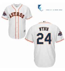 Mens Majestic Houston Astros 24 Jimmy Wynn Replica White Home 2017 World Series Champions Cool Base MLB Jersey Mens Majestic Houston Astros 24 Jimmy Wynn Replica White Home 2017 World Series Champions Cool Base MLB Jersey
