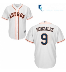Mens Majestic Houston Astros 9 Marwin Gonzalez Replica White Home Cool Base MLB Jersey Mens Majestic Houston Astros 9 Marwin Gonzalez Replica White Home Cool Base MLB Jersey