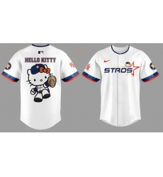 Women Houston Astros White 2025 Hello Kitty Limited Baseball Jersey Women Houston Astros White 2025 Hello Kitty Limited Baseball Jersey