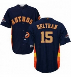 Youth Majestic Houston Astros 15 Carlos Beltran Authentic Navy Blue Alternate 2018 Gold Program Cool Base MLB Jersey Youth Majestic Houston Astros 15 Carlos Beltran Authentic Navy Blue Alternate 2018 Gold Program Cool Base MLB Jersey