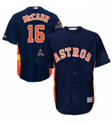 Youth Majestic Houston Astros 16 Brian McCann Authentic Navy Blue Alternate 2017 World Series Champions Cool Base MLB Jersey Youth Majestic Houston Astros 16 Brian McCann Authentic Navy Blue Alternate 2017 World Series Champions Cool Base MLB Jersey