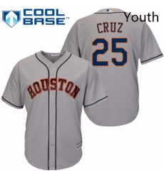 Youth Majestic Houston Astros 25 Jose Cruz Replica Grey Road Cool Base MLB Jersey Youth Majestic Houston Astros 25 Jose Cruz Replica Grey Road Cool Base MLB Jersey
