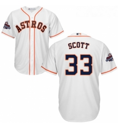 Youth Majestic Houston Astros 33 Mike Scott Authentic White Home 2017 World Series Champions Cool Base MLB Jersey Youth Majestic Houston Astros 33 Mike Scott Authentic White Home 2017 World Series Champions Cool Base MLB Jersey