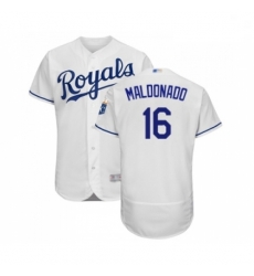 Mens Kansas City Royals 16 Martin Maldonado White Flexbase Authentic Collection Baseball Jersey Mens Kansas City Royals 16 Martin Maldonado White Flexbase Authentic Collection Baseball Jersey