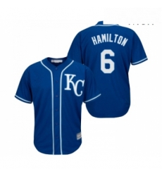 Mens Kansas City Royals 6 Billy Hamilton Replica Blue Alternate 2 Cool Base Baseball Jersey Mens Kansas City Royals 6 Billy Hamilton Replica Blue Alternate 2 Cool Base Baseball Jersey