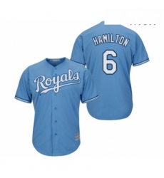 Mens Kansas City Royals 6 Billy Hamilton Replica Light Blue Alternate 1 Cool Base Baseball Jersey Mens Kansas City Royals 6 Billy Hamilton Replica Light Blue Alternate 1 Cool Base Baseball Jersey
